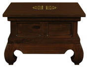 Dynasty Solid Mahogany Timber Lamp Table 60 x 60 cm (Mahogany) V199-LT6060CSNM