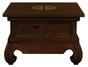 Dynasty Solid Mahogany Timber Lamp Table 60 x 60 cm (Mahogany) V199-LT6060CSNM