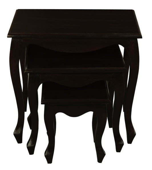 Queen Ann Nest of Table Set of 3 (Chocolate) V199-NT300QAC