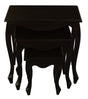 Queen Ann Nest of Table Set of 3 (Chocolate) V199-NT300QAC