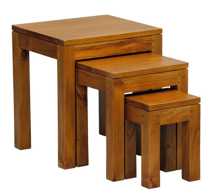 Amsterdam Nest of Table Set of 3 (Light Pecan) V199-NT300TALP