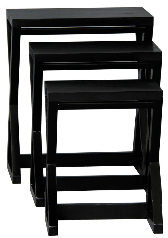 Manhattan Nest of Tables - Set of 3 (Black) V199-NT300ZB