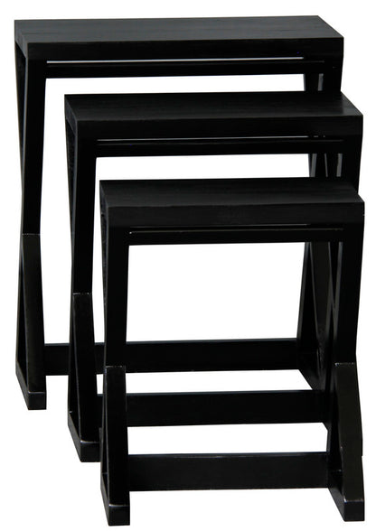 Manhattan Nest of Tables - Set of 3 (Black) V199-NT300ZB