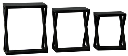 Manhattan Nest of Tables - Set of 3 (Black) V199-NT300ZB