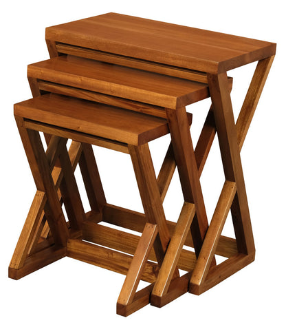 Manhattan Nest of Tables - Set of 3 (Light Pecan) V199-NT300ZLP