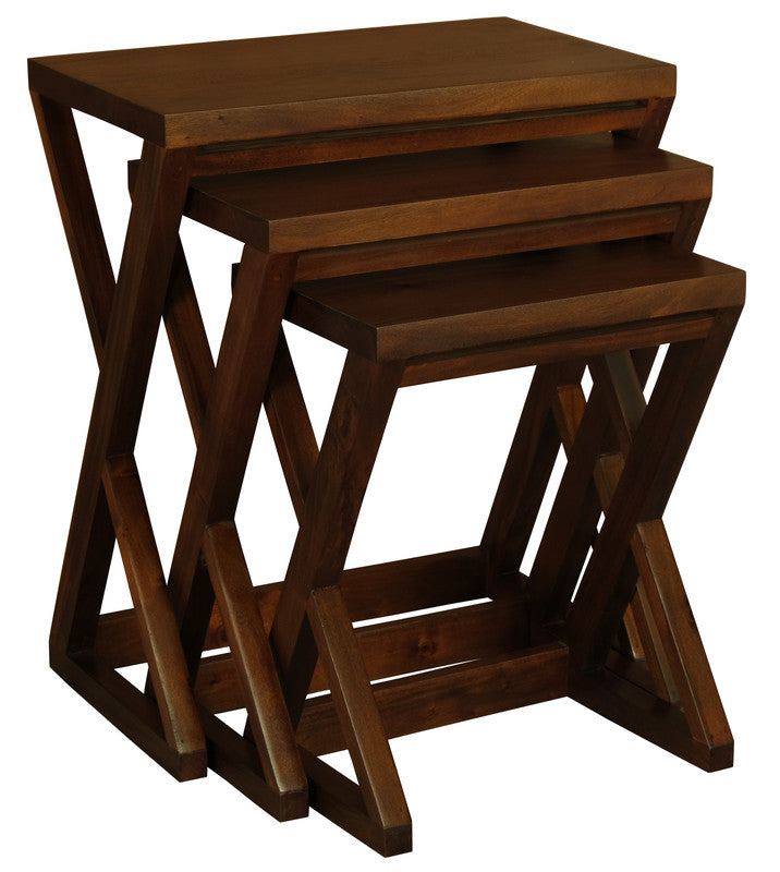 Manhattan Nest of Tables - Set of 3 (Mahogany) V199-NT300ZM