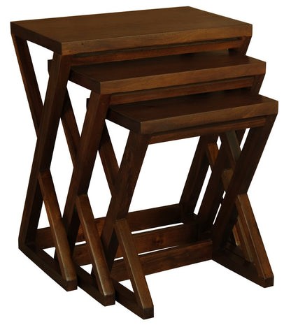 Manhattan Nest of Tables - Set of 3 (Mahogany) V199-NT300ZM