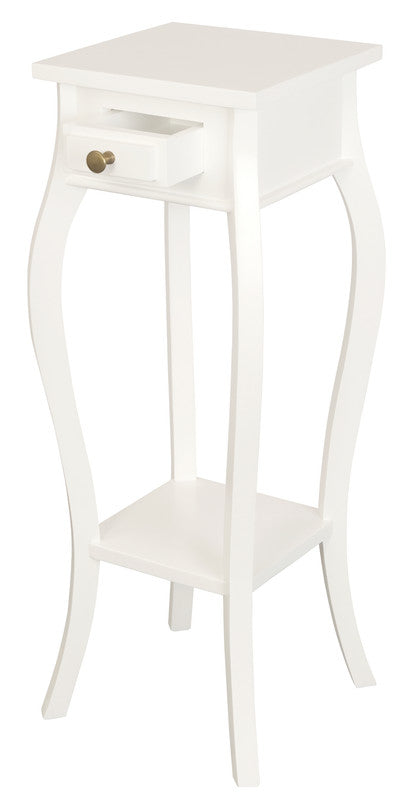 Cabriole Leg Plant Stand (White) V199-PS001CLWH