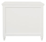 Beau 3 Drawer Solid White Cedar Turn Leg Dresser (White) V199-SB003TLMHWH
