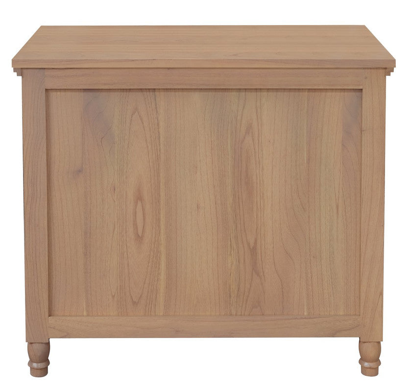 Beau 3 Drawer Solid White Cedar Turn Leg Dresser (Natural) V199-SB003TLNI