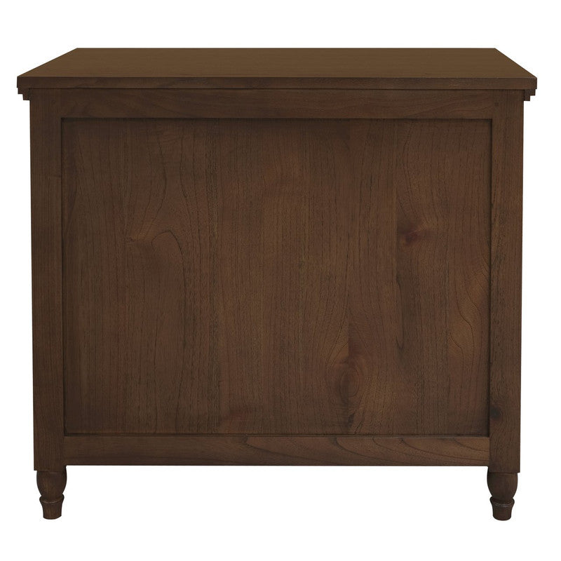 Beau 3 Drawer Solid White Cedar Turn Leg Dresser (Walnut) V199-SB003TLWN