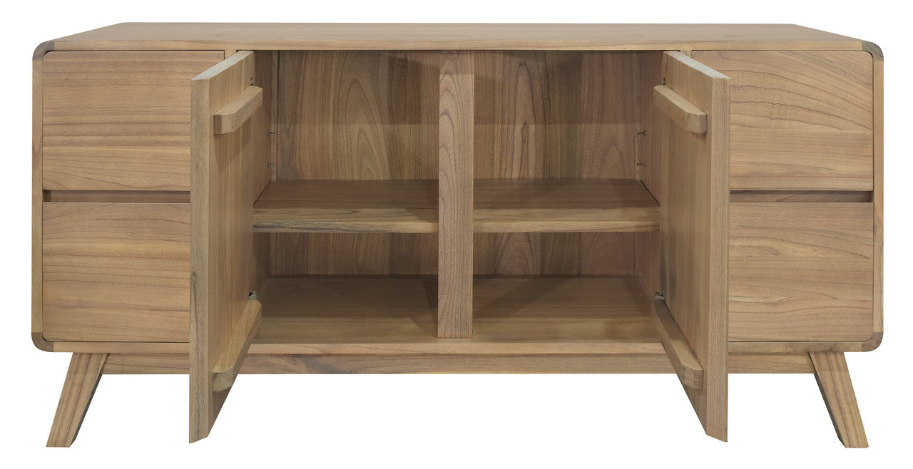 Providence 2 Door 4 Drawer Sideboard (Natural) V199-SB204PFLN