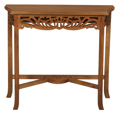 Jepara Carved Sofa Table (Light Pecan) V199-ST000CVLP