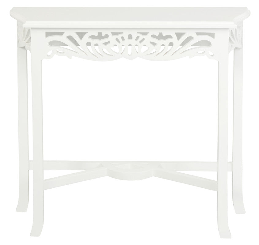 Jepara Carved Sofa Table (White) V199-ST000CVWH
