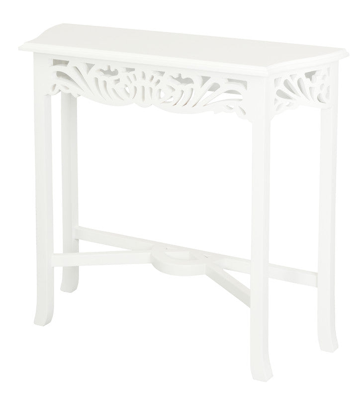 Jepara Carved Sofa Table (White) V199-ST000CVWH