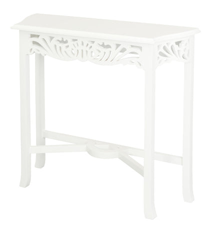Jepara Carved Sofa Table (White) V199-ST000CVWH
