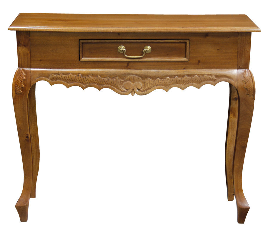 Jepara 1 Drawer Carved Sofa/Hall Table (Light Pecan) V199-ST001CVLP