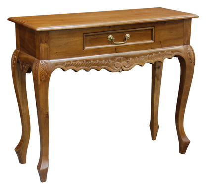 Jepara 1 Drawer Carved Sofa/Hall Table (Light Pecan) V199-ST001CVLP