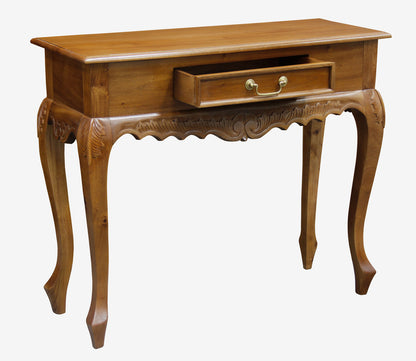 Jepara 1 Drawer Carved Sofa/Hall Table (Light Pecan) V199-ST001CVLP