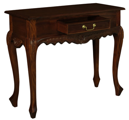 Jepara 1 Drawer Carved Sofa/Hall Table (Mahogany) V199-ST001CVM