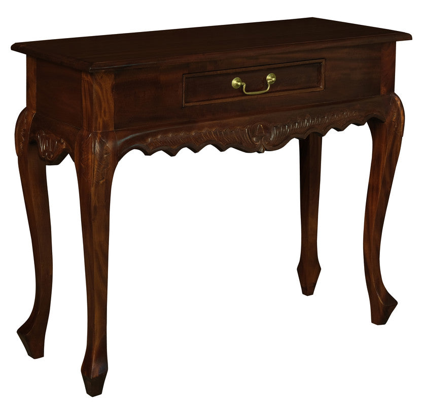 Jepara 1 Drawer Carved Sofa/Hall Table (Mahogany) V199-ST001CVM
