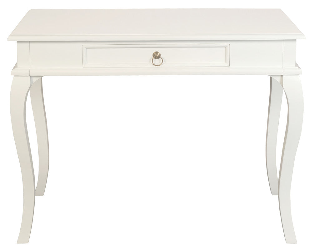 Queen Ann 1 Drawer Sofa Table (White) V199-ST001QAWH