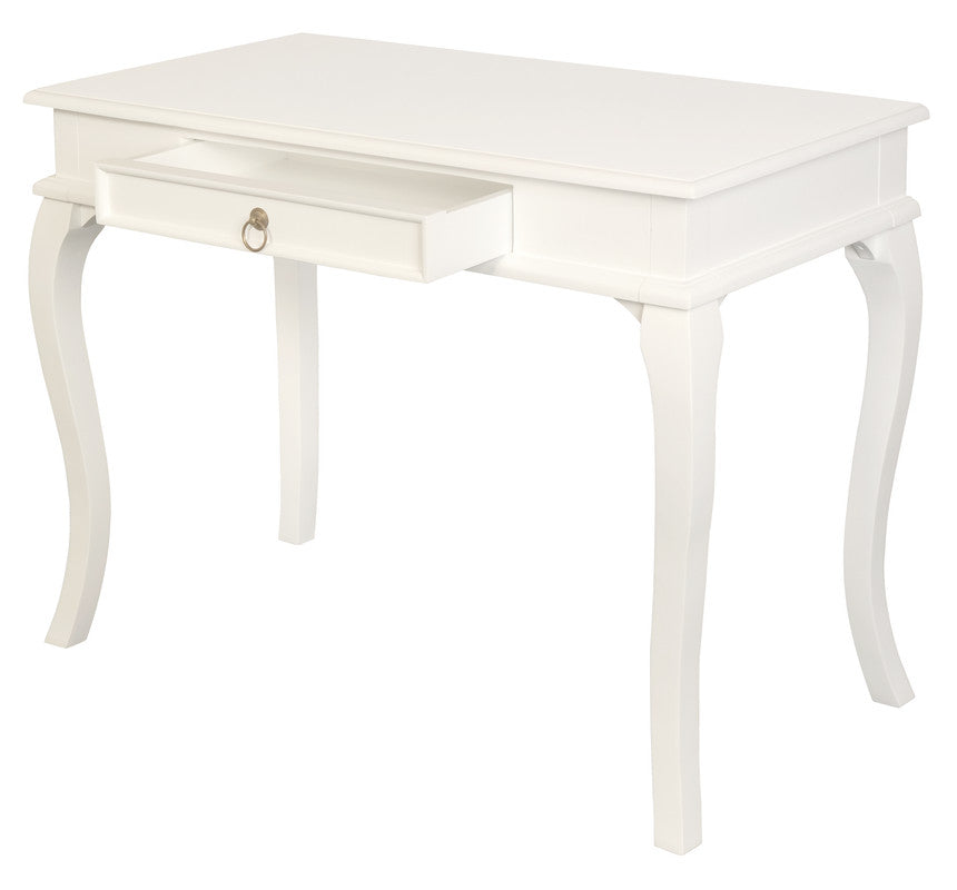 Queen Ann 1 Drawer Sofa Table (White) V199-ST001QAWH