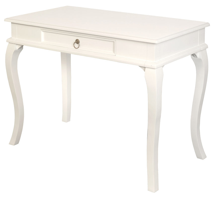 Queen Ann 1 Drawer Sofa Table (White) V199-ST001QAWH