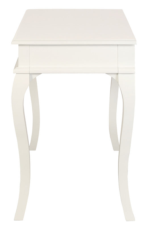 Queen Ann 1 Drawer Sofa Table (White) V199-ST001QAWH
