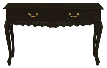 Seine 2 Drawer Carved Sofa Table (Chocolate) V199-ST002CVC