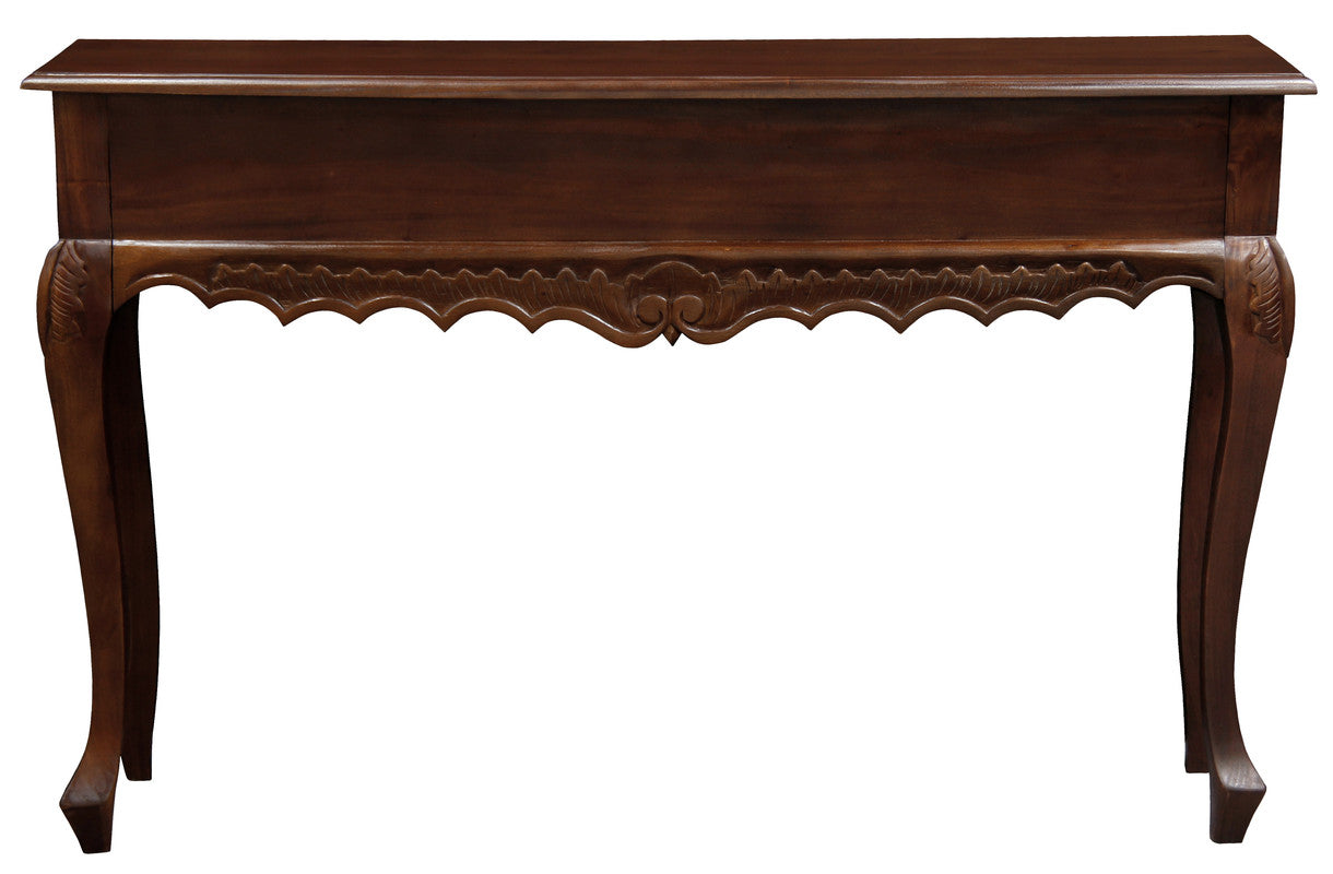 Seine 2 Drawer Carved Sofa Table (Mahogany) V199-ST002CVM