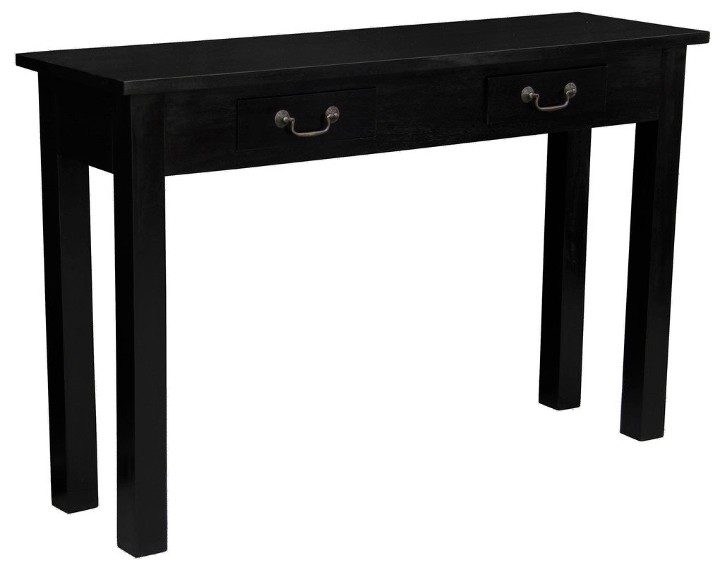 2 Drawer Straight Leg Sofa/Hall Table (Black) V199-ST002KLB