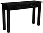 2 Drawer Straight Leg Sofa/Hall Table (Black) V199-ST002KLB