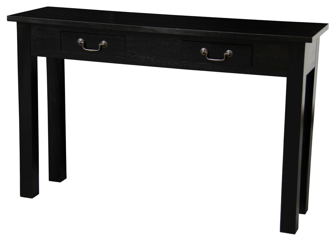 2 Drawer Straight Leg Sofa/Hall Table (Black) V199-ST002KLB