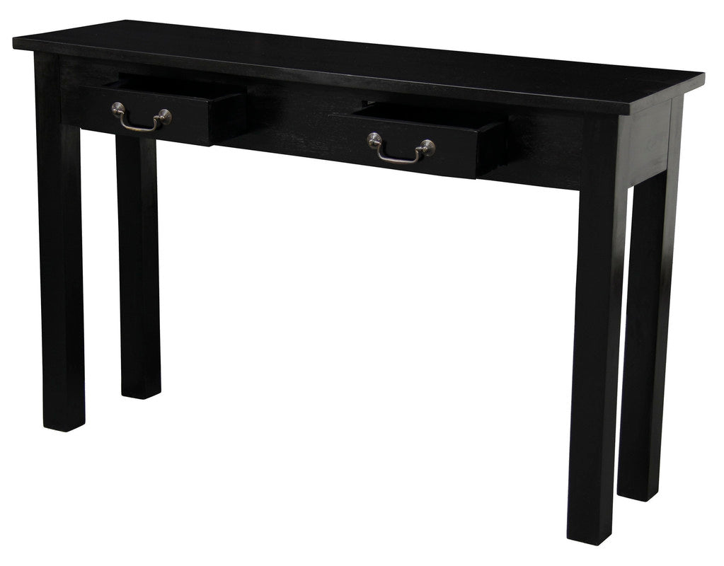 2 Drawer Straight Leg Sofa/Hall Table (Black) V199-ST002KLB