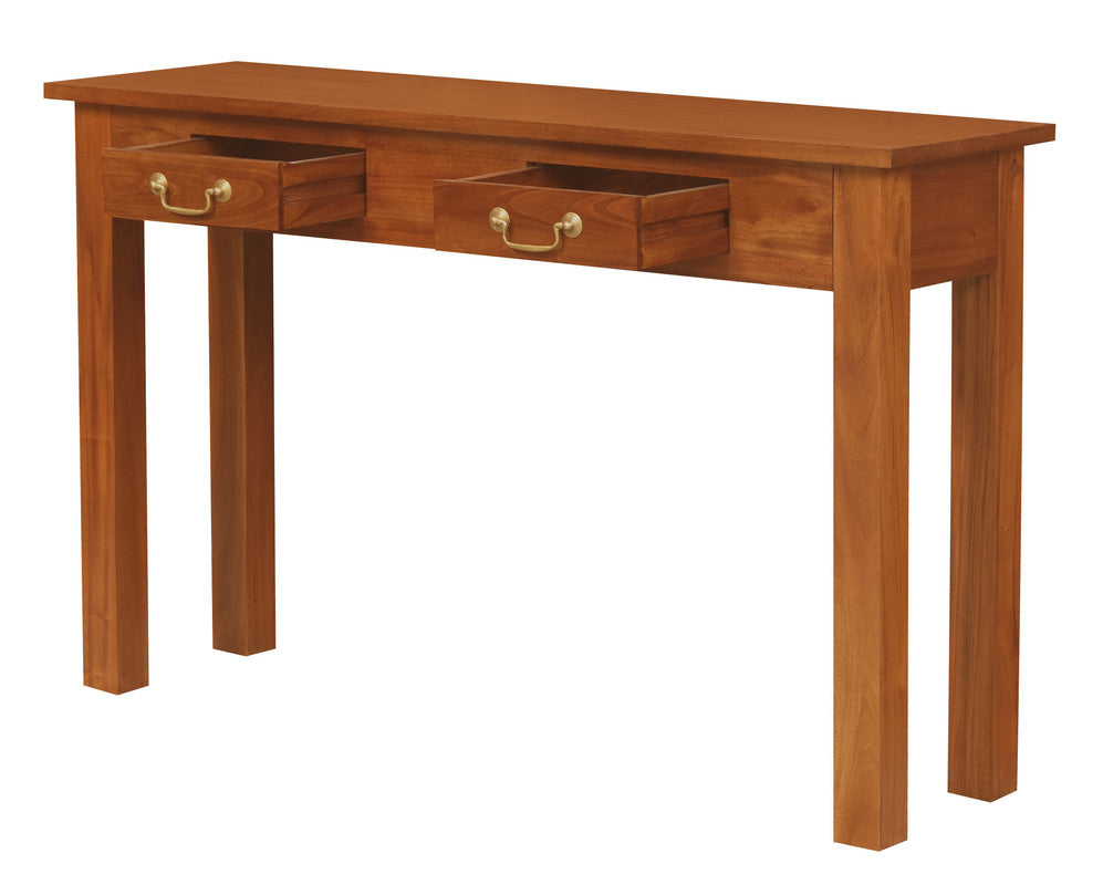 2 Drawer Straight Leg Sofa/Hall Table (Light Pecan) V199-ST002KLLP