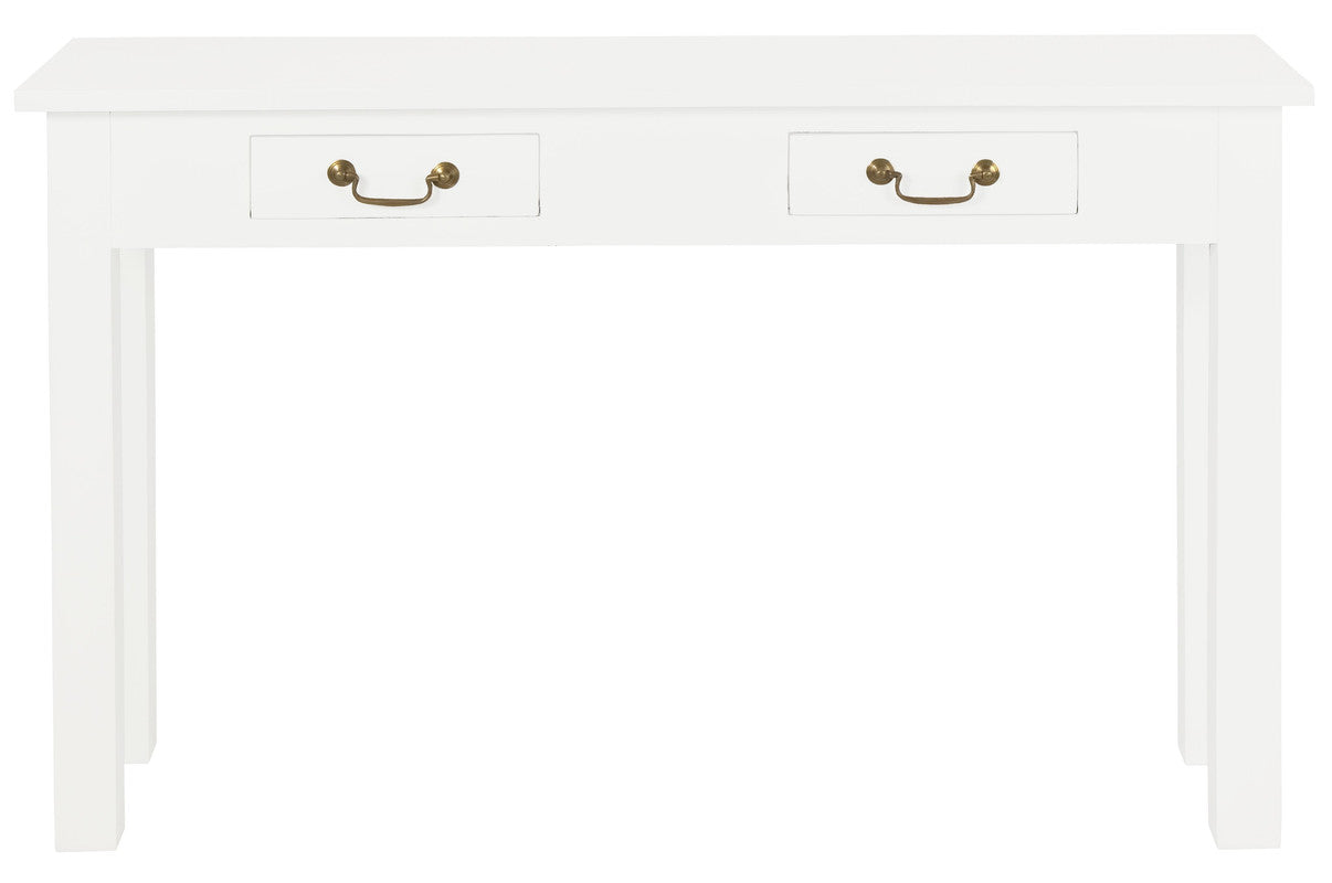 2 Drawer Straight Leg Sofa/Hall Table (White) V199-ST002KLWH