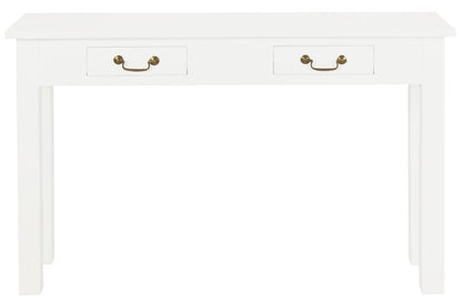 2 Drawer Straight Leg Sofa/Hall Table (White) V199-ST002KLWH
