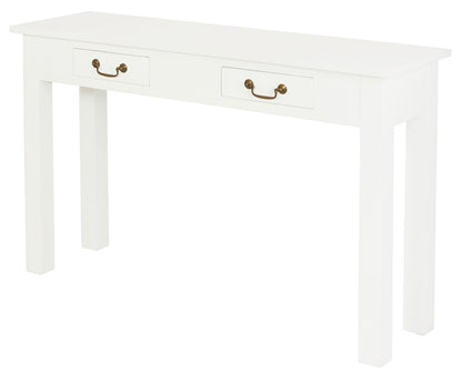 2 Drawer Straight Leg Sofa/Hall Table (White) V199-ST002KLWH