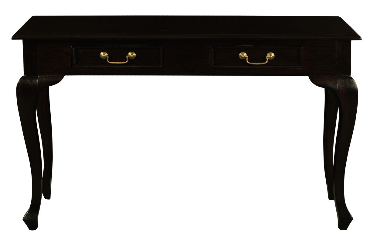 Queen Ann 2 Drawer Sofa Table (Chocolate) V199-ST002QAC