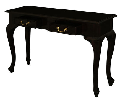 Queen Ann 2 Drawer Sofa Table (Chocolate) V199-ST002QAC