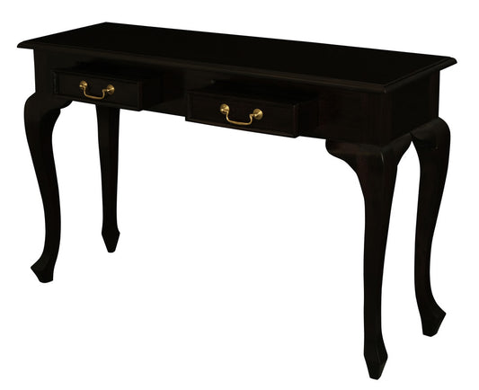 Queen Ann 2 Drawer Sofa Table (Chocolate) V199-ST002QAC