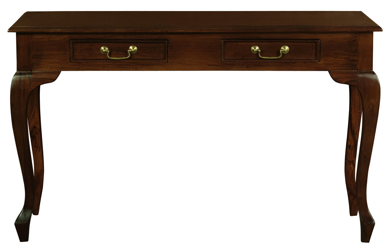 Queen Ann 2 Drawer Sofa Table (Mahogany) V199-ST002QAM