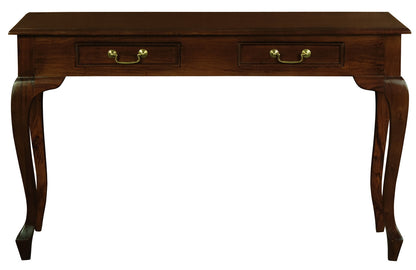 Queen Ann 2 Drawer Sofa Table (Mahogany) V199-ST002QAM