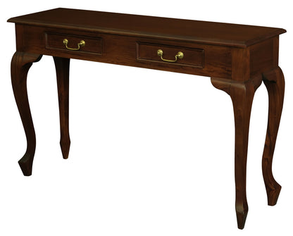Queen Ann 2 Drawer Sofa Table (Mahogany) V199-ST002QAM
