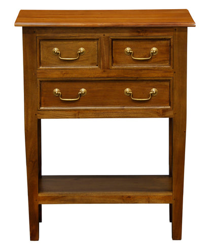 Tasmania 3 Drawer Sofa Table - Light Pecan V199-ST003SLLP