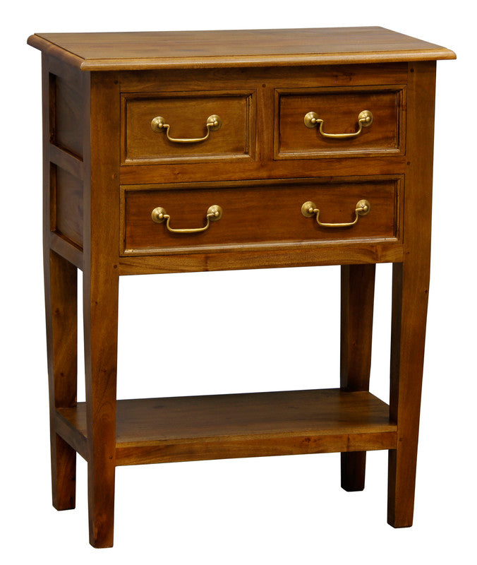 Tasmania 3 Drawer Sofa Table - Light Pecan V199-ST003SLLP