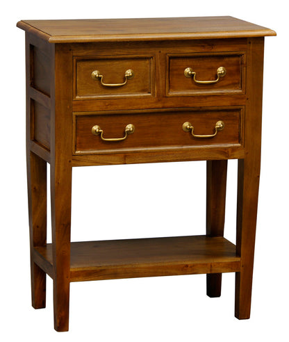 Tasmania 3 Drawer Sofa Table - Light Pecan V199-ST003SLLP