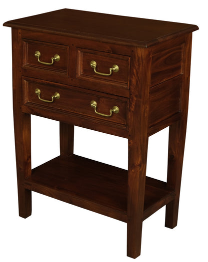 Tasmania 3 Drawer Sofa Table - Mahogany V199-ST003SLM