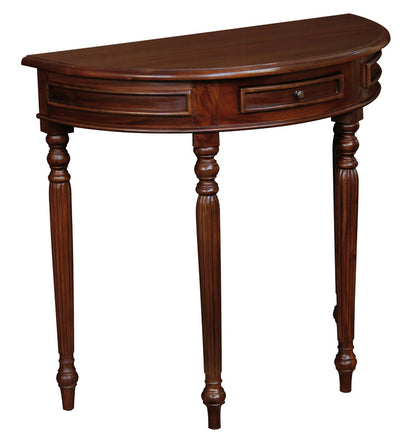 Huntley Turn Leg Half Round Sofa Table (Mahogany) V199-T28M